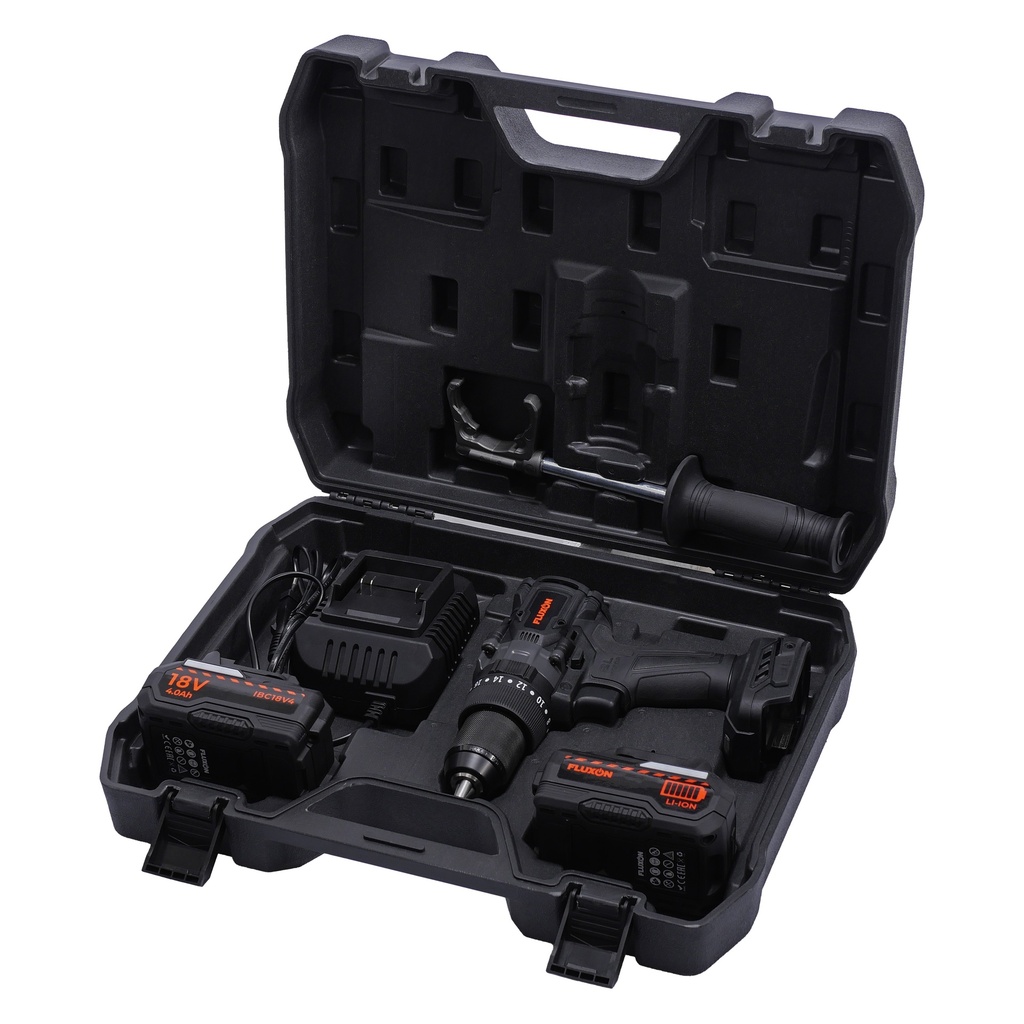 Cordless brushless impact drill incl. 2x 4.0Ah batteries 18V + charger (5)