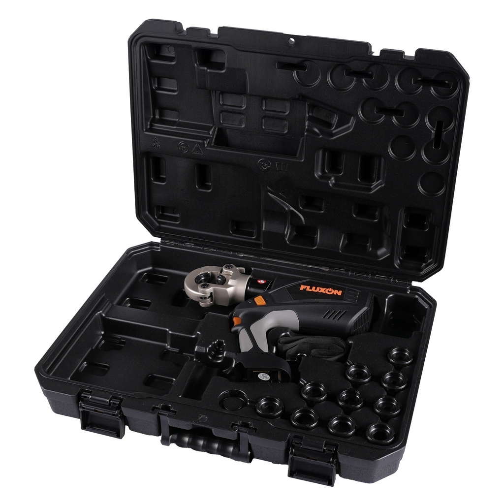 Cable crimping pliers set 2x 4.0Ah batteries + charger 300mm 60kN  (6)