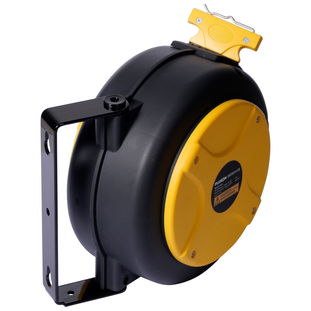 Fluxon retractable safety barrier reel 16m yellow/black (3)