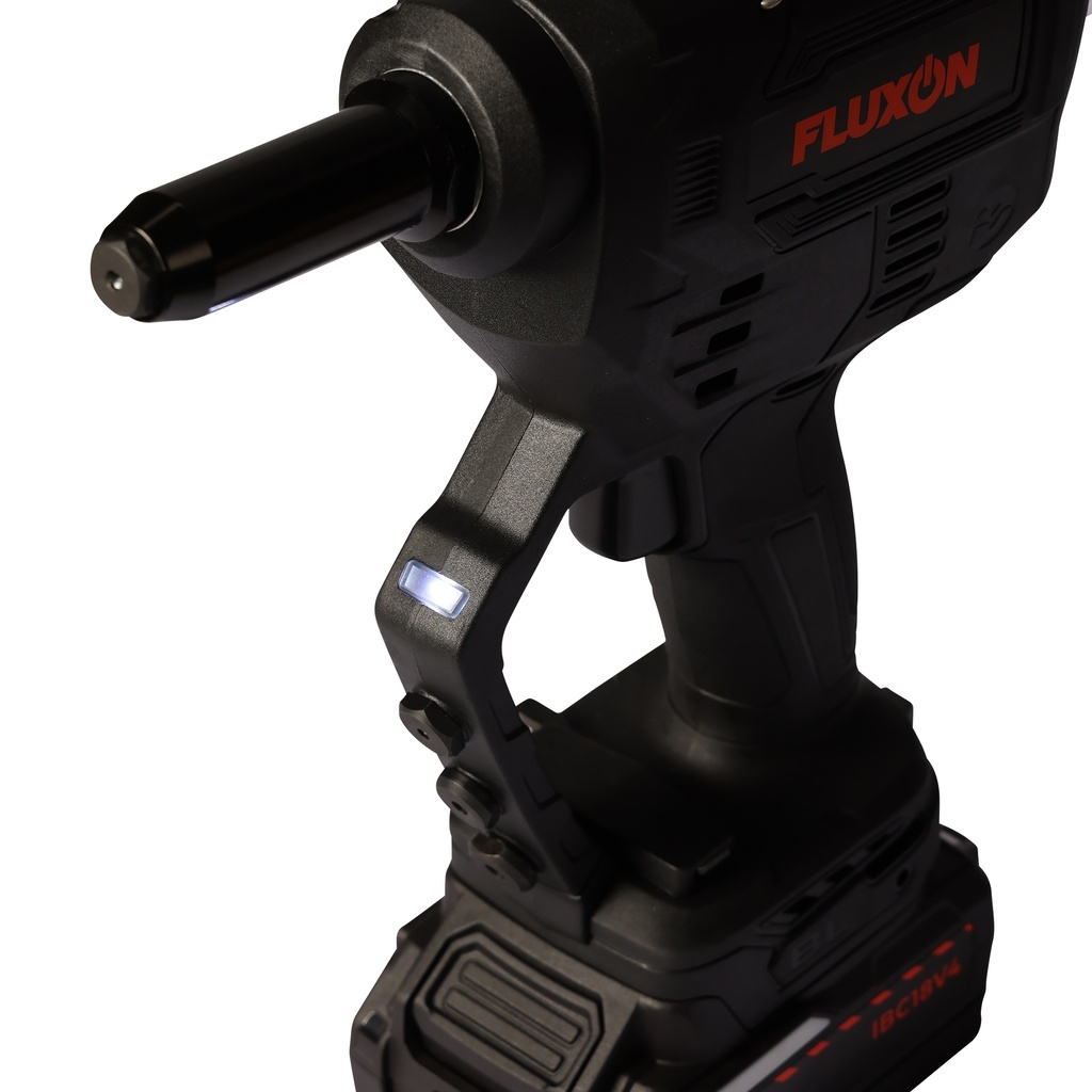 Fluxon cordless rivet gun incl. 4 Ah battery and charger (5)