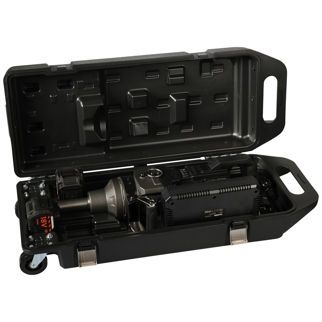 Fluxon cordless impact wrench 1” 4000 Nm incl. 2x 8 Ah batteries and dual charger (2)