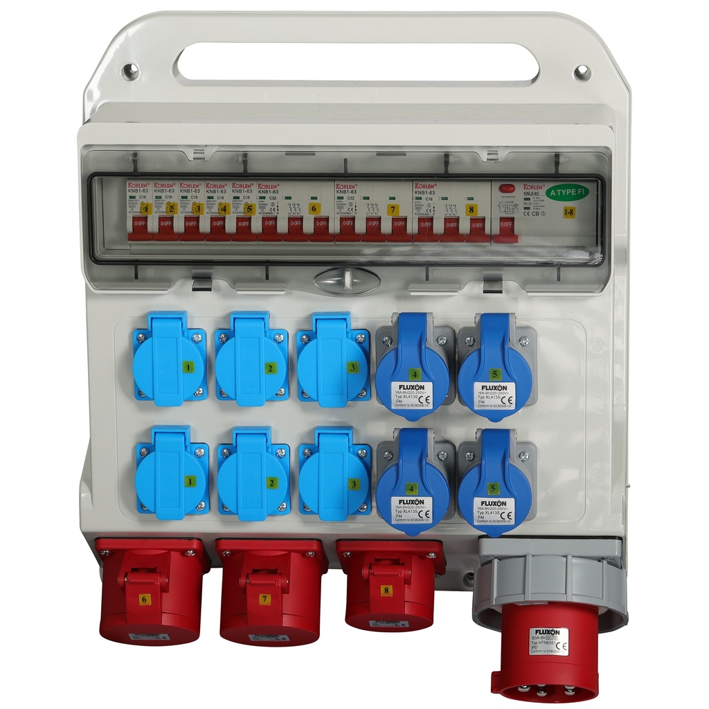 Fluxon Distribution Box 63A 400V / 230V (2)