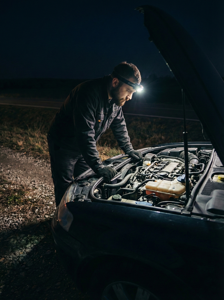 Fluxon headlamp on batteries (5)
