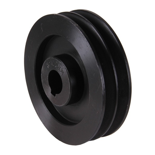 [PA12524D] Poelie diameter 125mm gat 24mm A-type dubbel