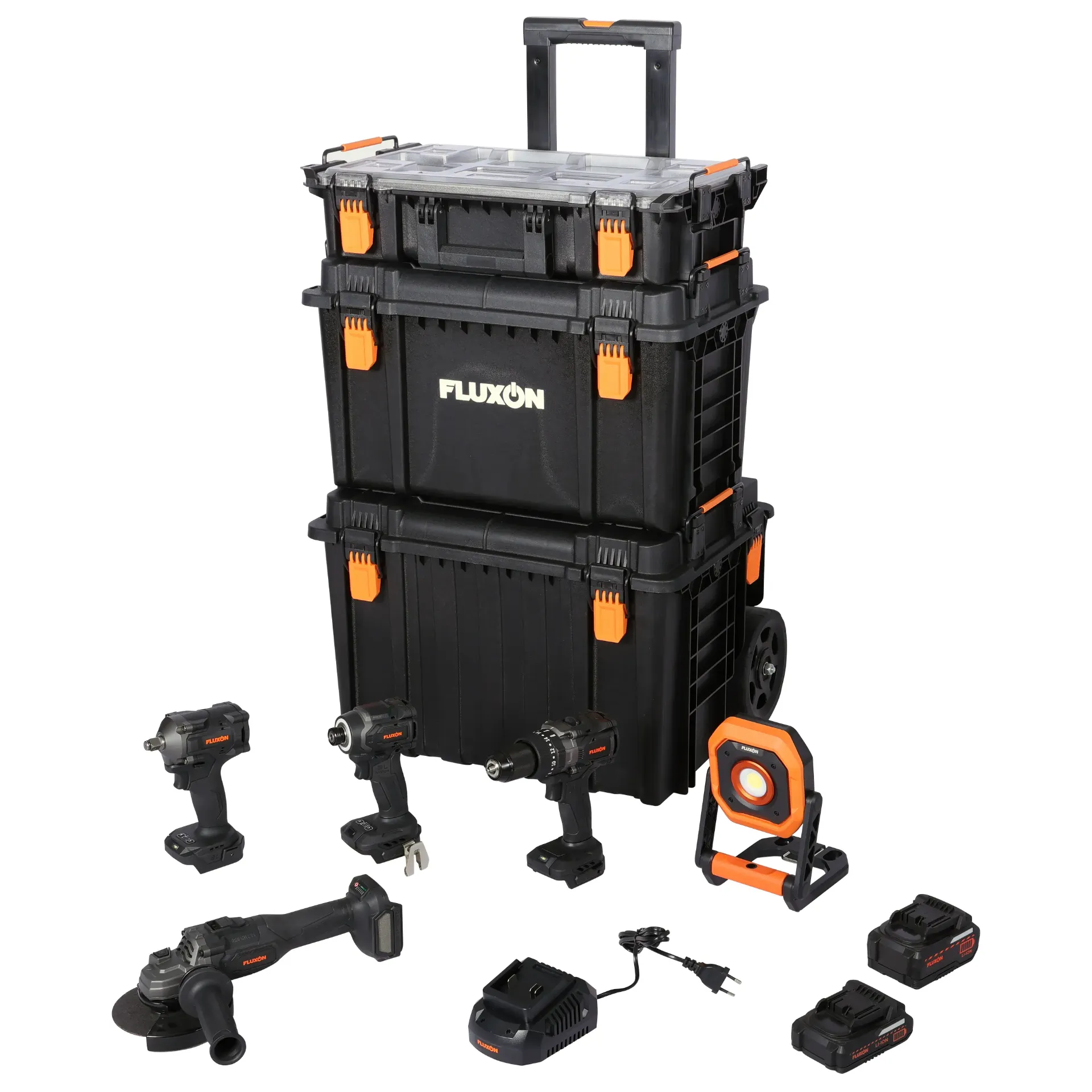 Fluxon 9-piece cordless tool set